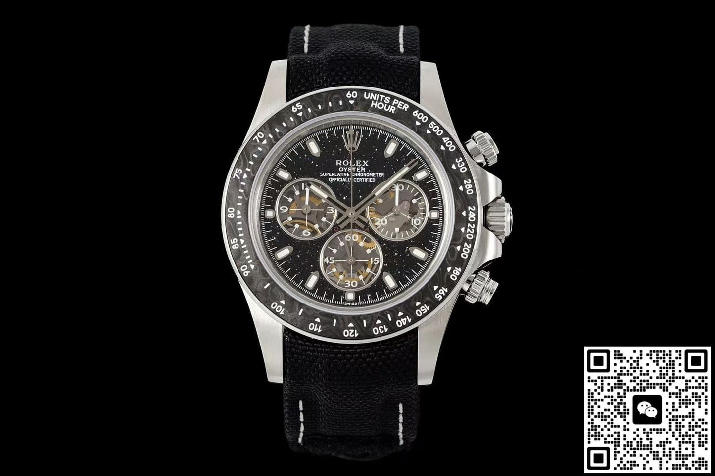 Rolex Daytona DIW Factory Black Strap