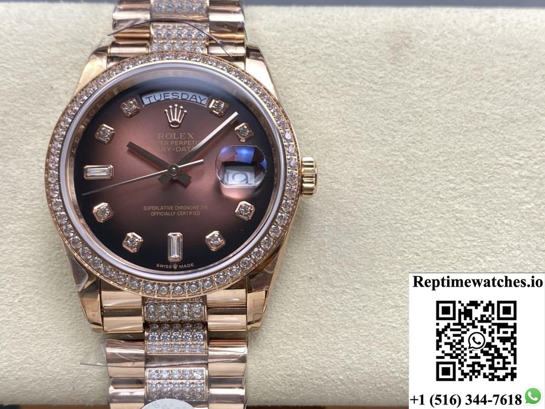 Rolex Day-Date M128345rbr-0041 8+ Factory Week Display