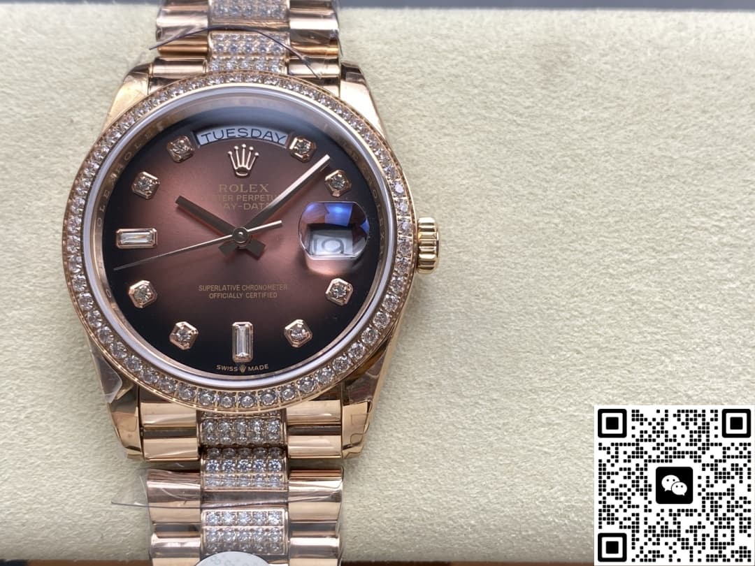 Rolex Day-Date M128345rbr-0041 8+ Factory Week Display