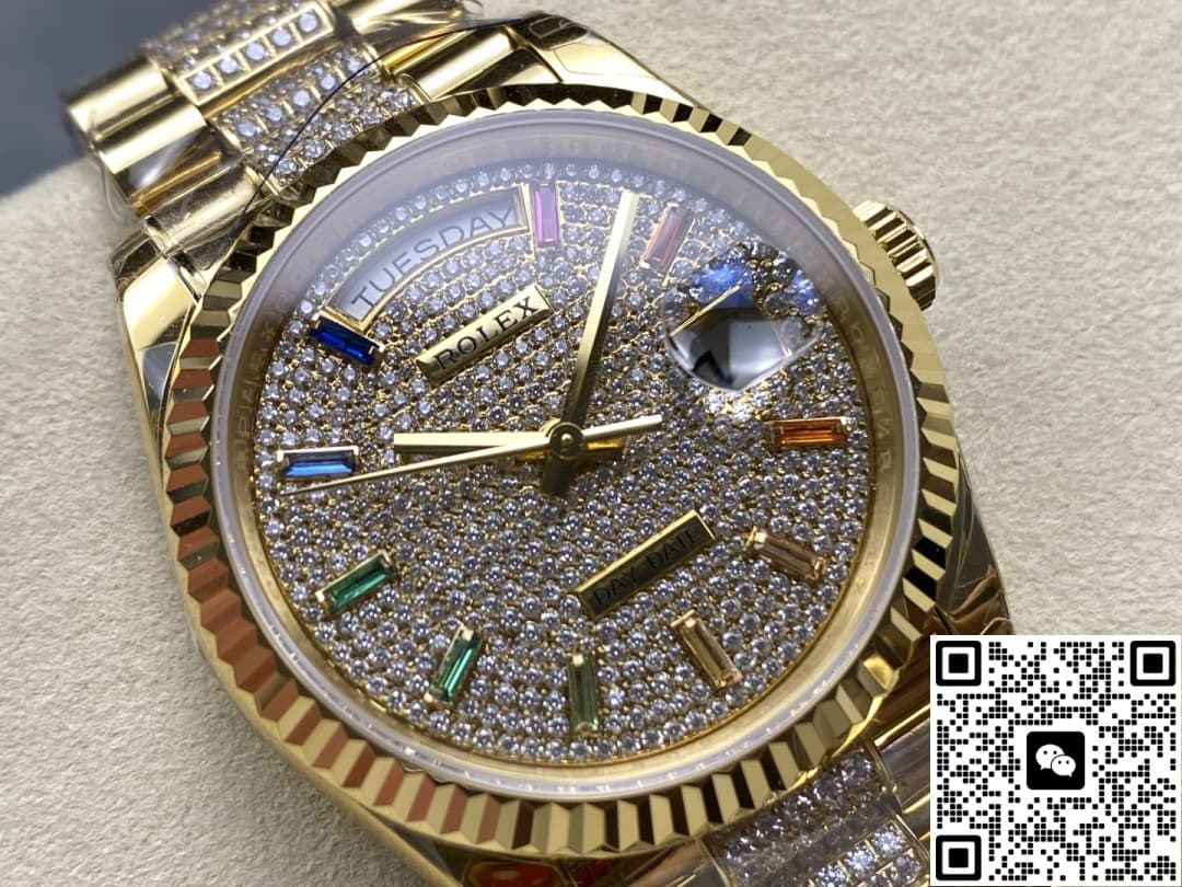 Rolex Day-Date M128238-0052 8+ Factory Diamond Dial