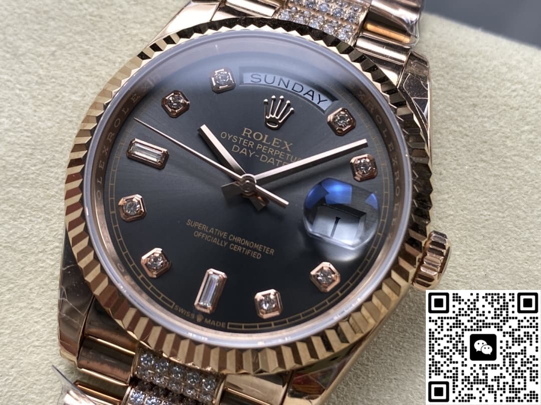 Rolex Day-Date M128235-0051 8+ Factory Diamond Dial