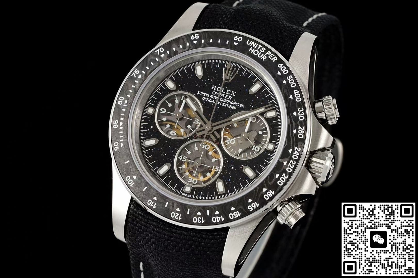 Rolex Daytona DIW Factory Black Strap