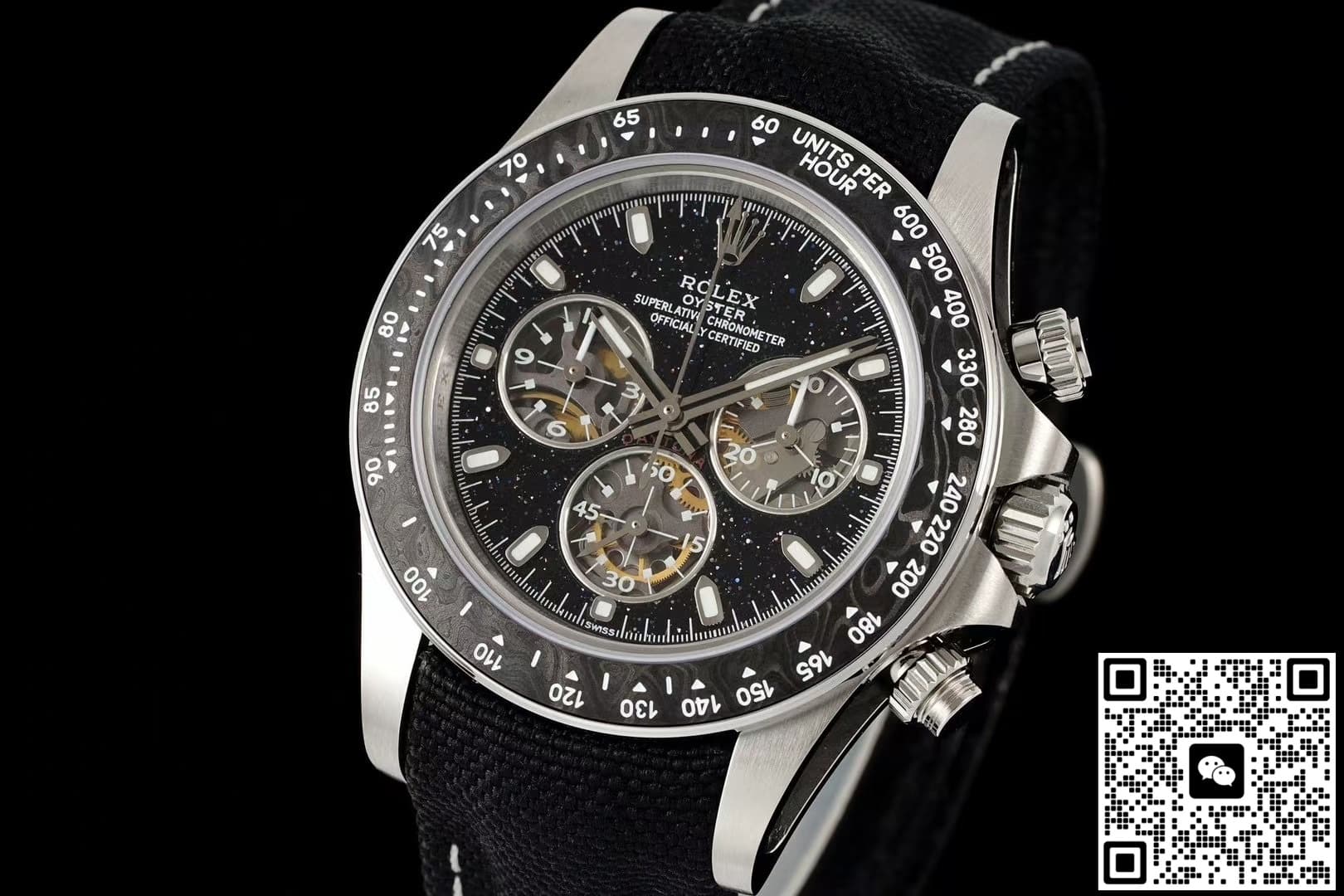 Rolex Daytona DIW Factory Black Strap