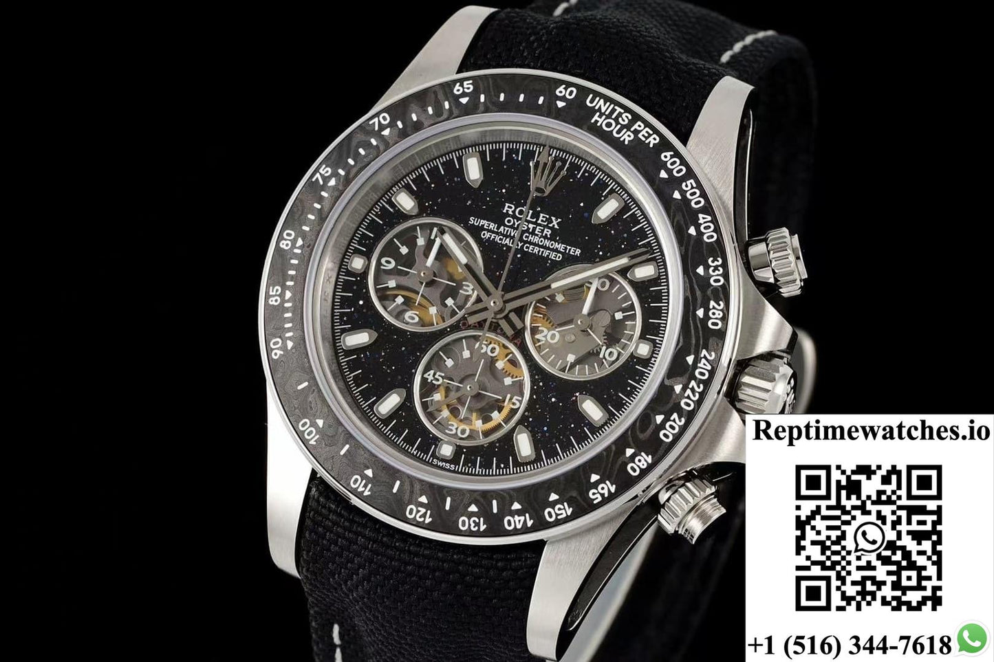 Rolex Daytona DIW Factory Black Strap