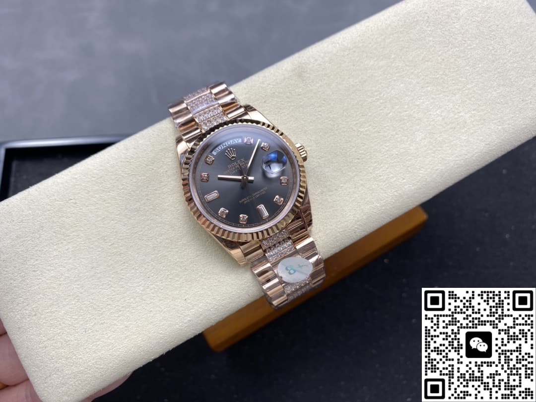 Rolex Day-Date M128235-0051 8+ Factory Diamond Dial