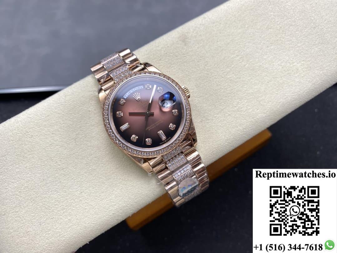 Rolex Day-Date M128345rbr-0041 8+ Factory Week Display