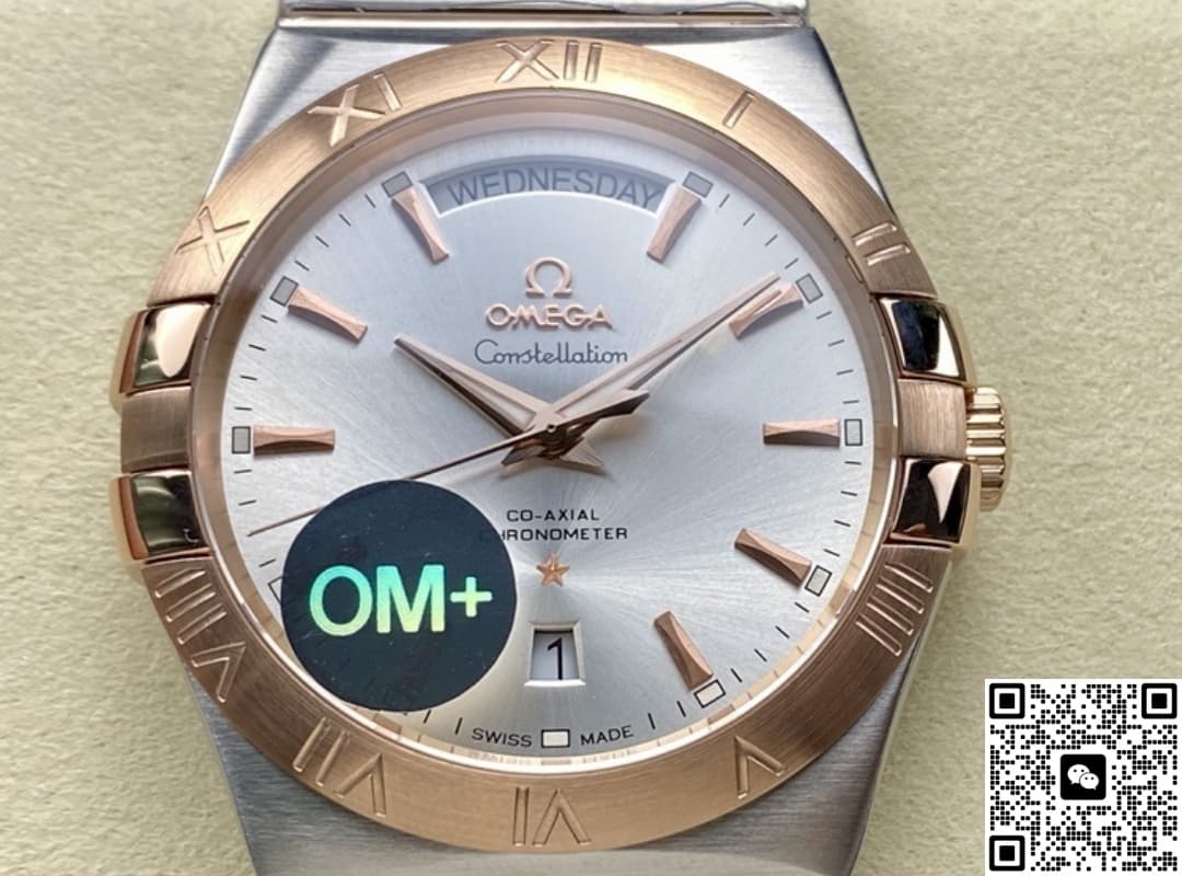 Omega Constellation 123.20.38.22.02.001 OM Factory Stainless Steel Bezel