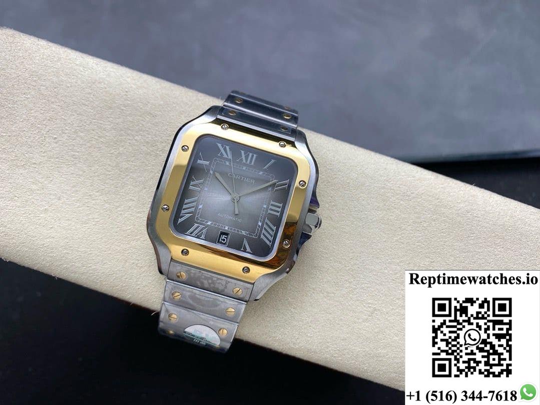 Cartier Santos W2SA0030 BV Factory Gradient Grey Dial