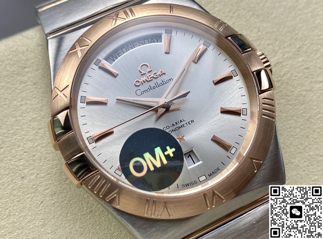 Omega Constellation 123.20.38.22.02.001 OM Factory Stainless Steel Bezel