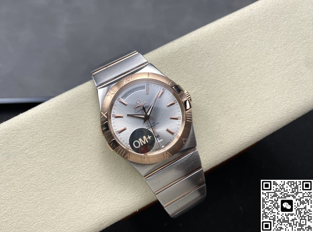 Omega Constellation 123.20.38.22.02.001 OM Factory Stainless Steel Bezel