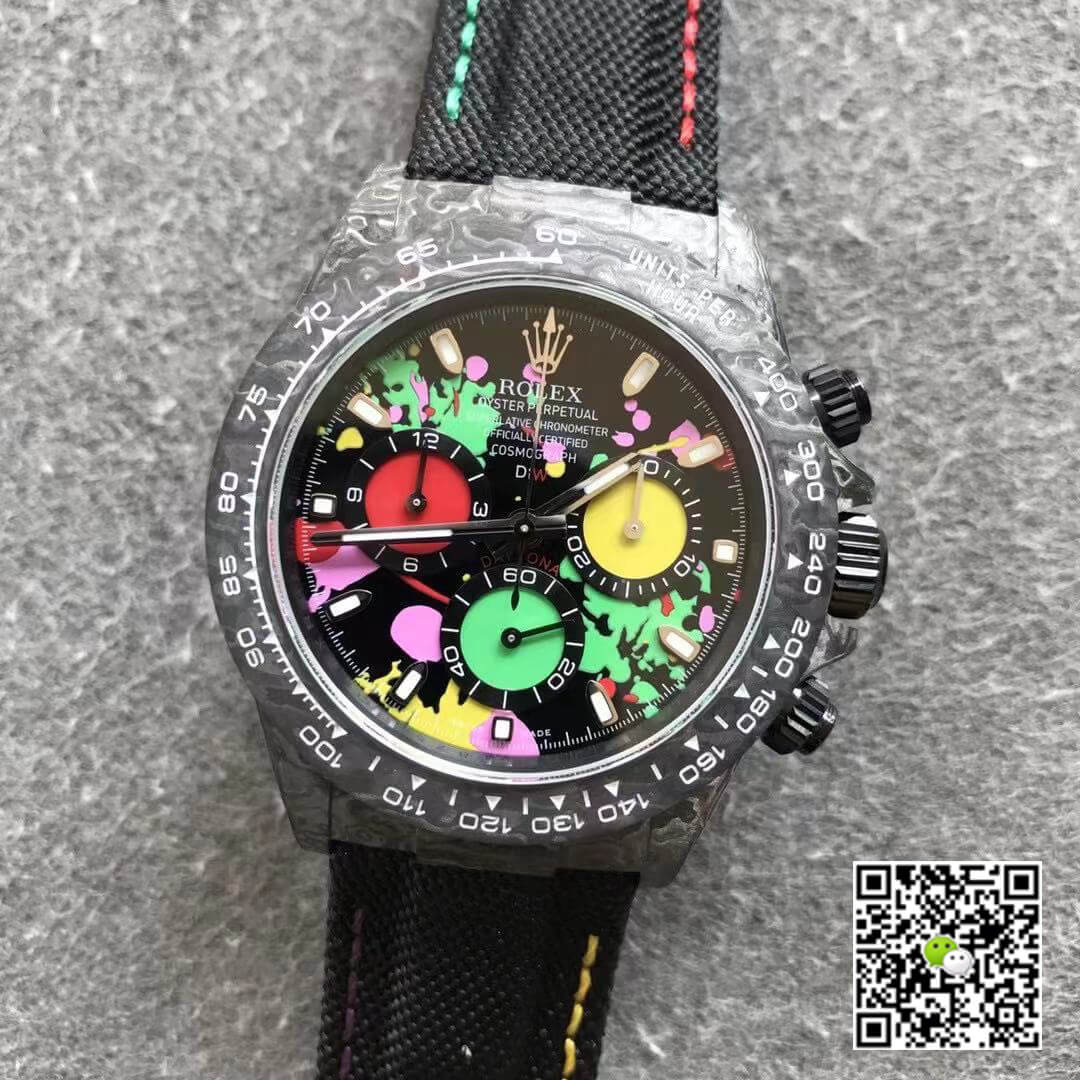Rolex Daytona Cosmograph Carbon Fiber Diw Customized Version Noob Factory Color Dial