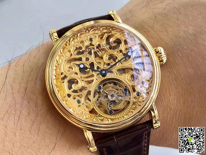 Patek Philippe Tourbillon Yellow Gold Skeleton Dial
