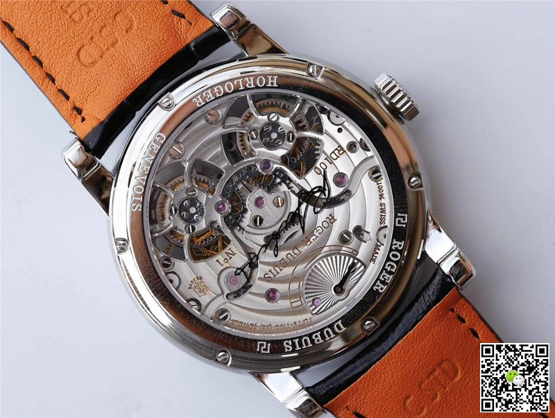 Roger Dubuis Hommage RDDBHO0562 Double Flying tourbillon JB Factory White Gold Case