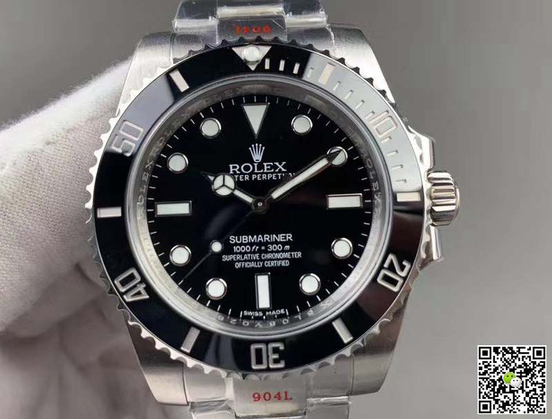 Rolex Submariner 114060-97200 Noob Factory V10 Black Dial
