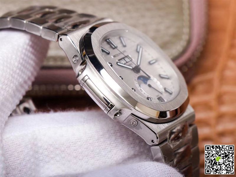 PF Factory Patek Philippe Nautilus 5726/1A-010 Moonphase Silver White Dial