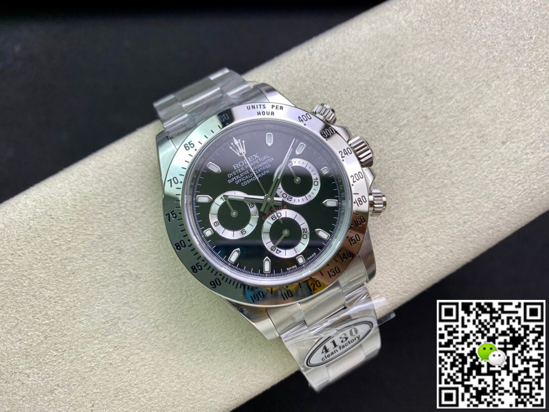 Rolex Cosmograph Daytona 116520 Clean Factory Stainless Steel Bezel