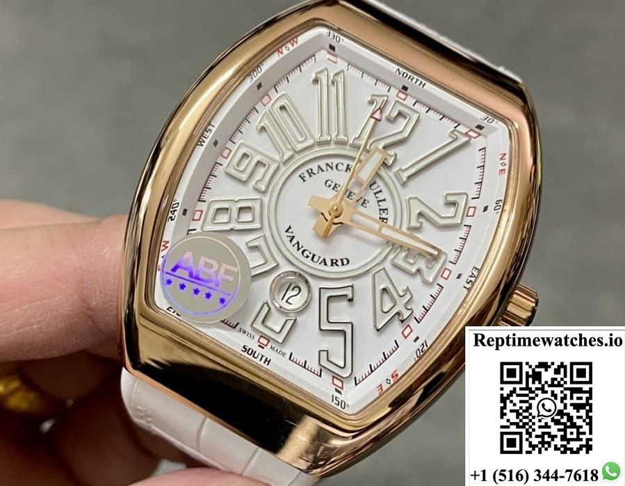 Franck Muller Men’S Collection V45Scdtbr-Bc Abf Factory Silver-White Dial-Rep Time Watches