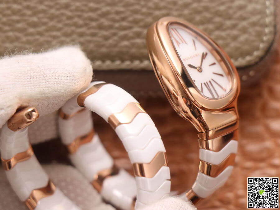 Bvlgari Serpenti BV Factory Ceramic White Dial