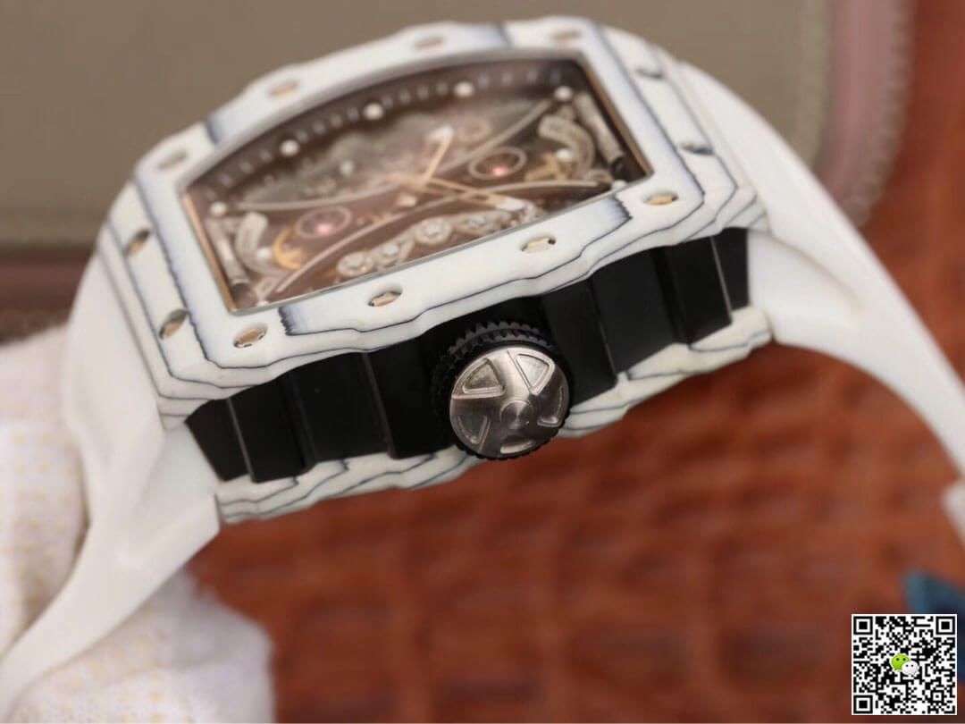 Richard Mille RM53-01 KV Factory White TPT Carbon Fiber Skeleton Dial