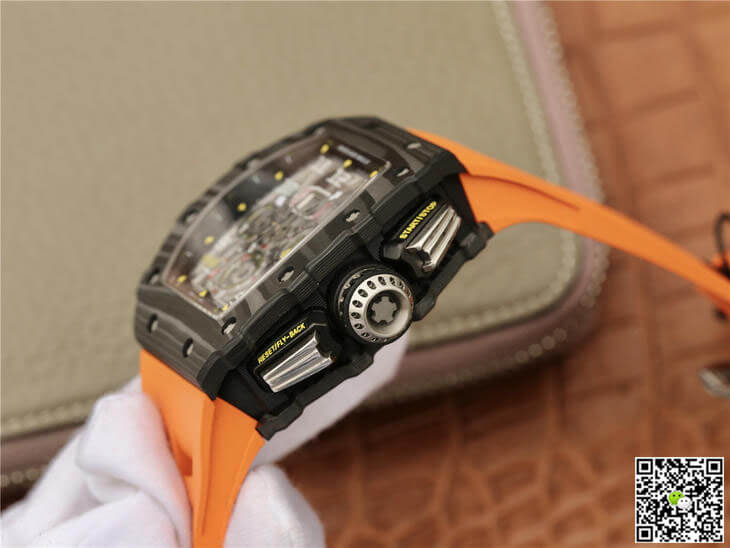 Richard Mille RM11-03 KV Factory Carbon Fiber Orange Strap