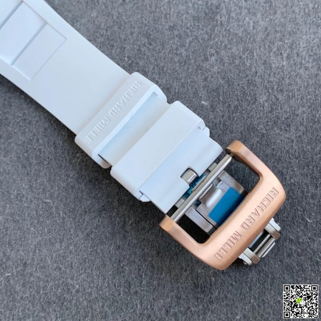 Richard Mille RM11 KV Factory Rose Gold White Strap