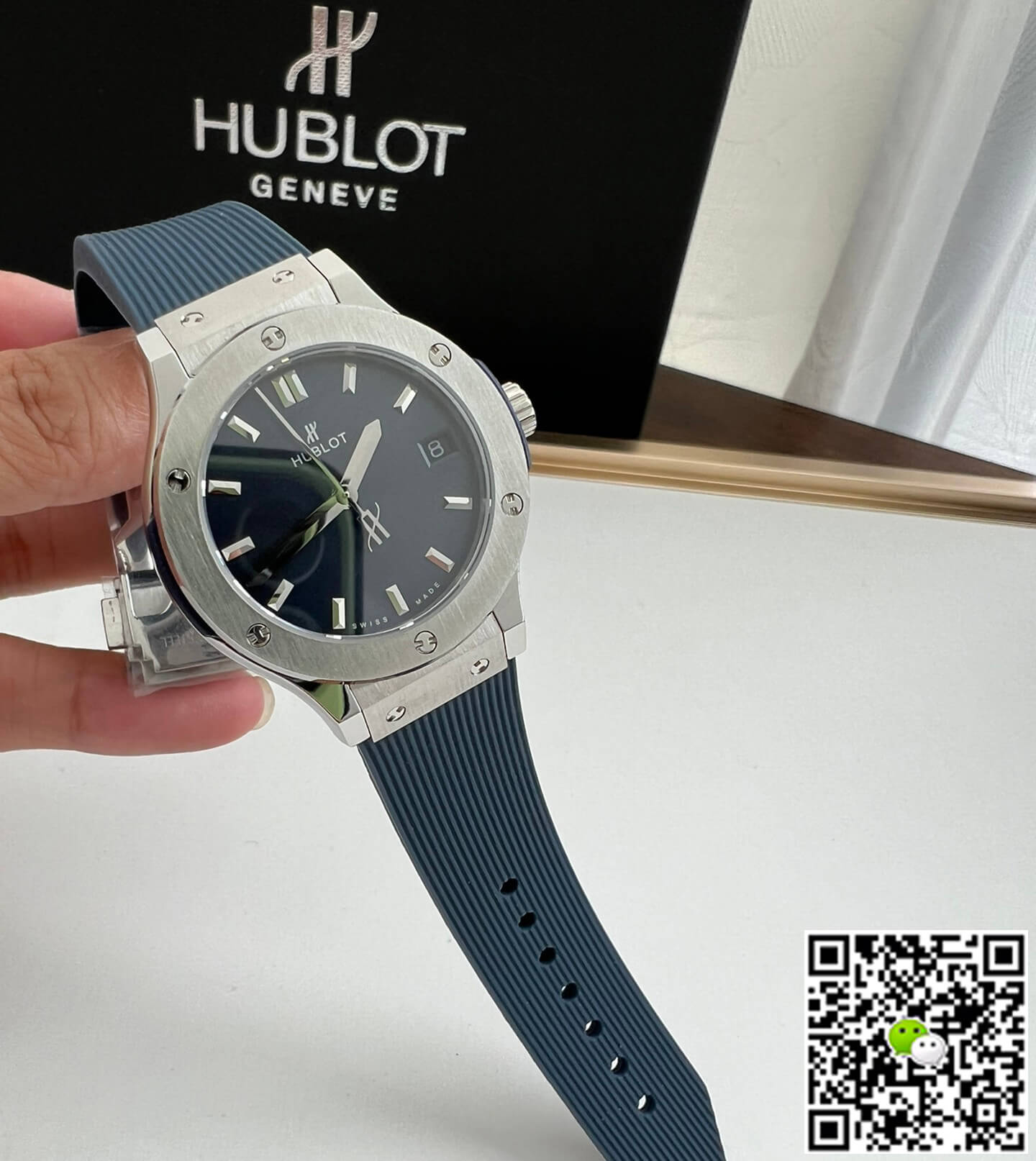 Hublot Classic Fusion 581.NX.7170.RX 33MM Quartz HB Factory Blue Dial