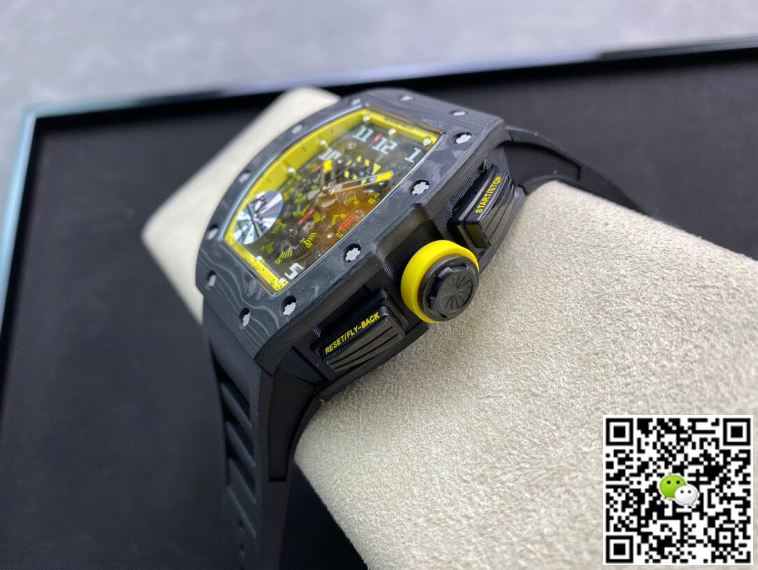 Richard Mille RM-011 KV Factory Forged Carbon Black Strap