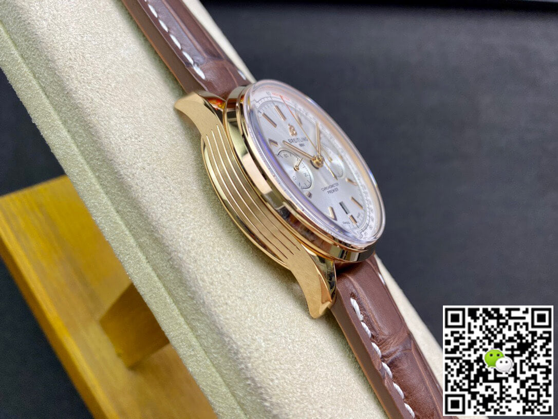 Breitling Premier RB0118371G1P1 GF Factory Leather Strap
