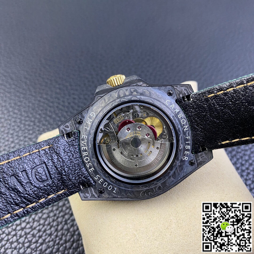 Rolex GMT-MASTER II Diw Carbon Fiber Case Green Fabric Strap