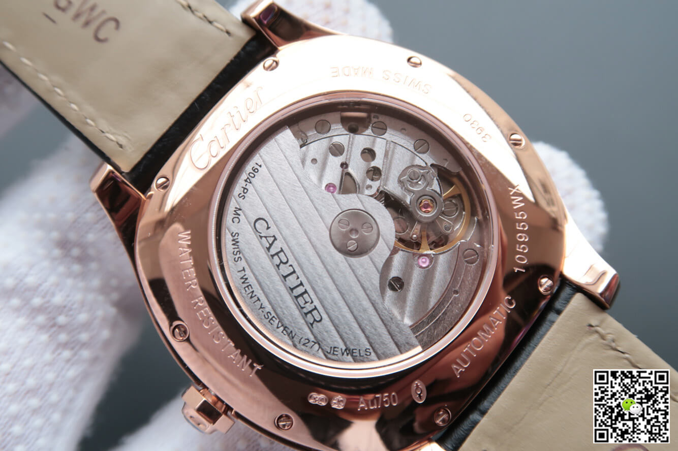 Drive De Cartier WGNM0004 V6 Factory Rose Gold Grey Dial