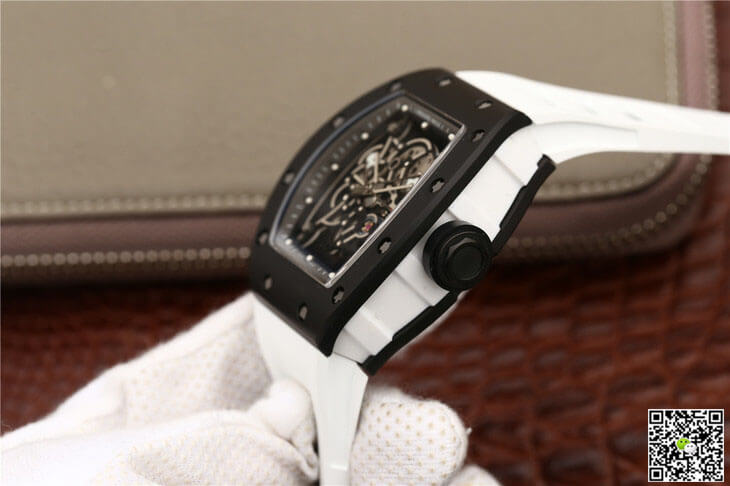 Richard Mille RM055 KV Factory Ceramics White Strap