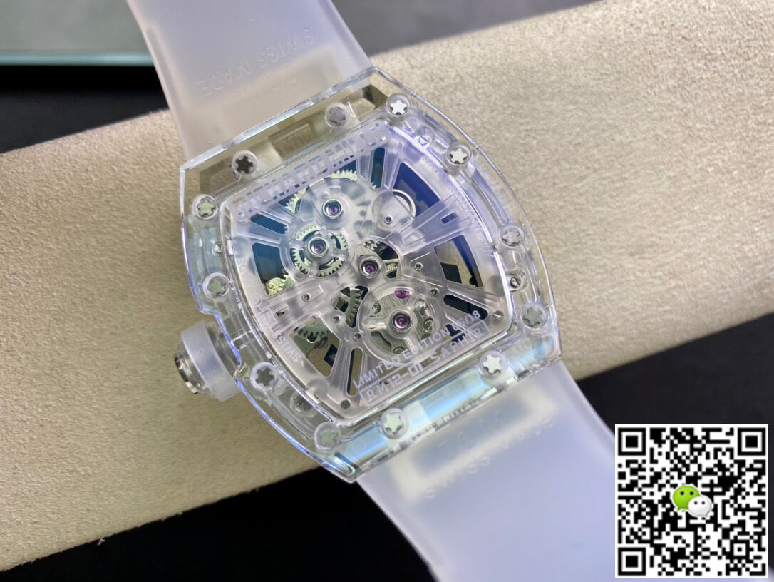 Richard Mille RM12-01 RM Factory Tourbillon Transparent Version Rubber Strap