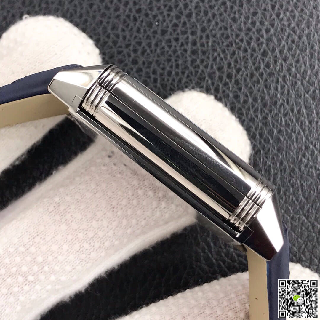 Jaeger LeCoultre Reverso Tribute Double-sided Double Time Zone Flip MG Factory Blue Dial