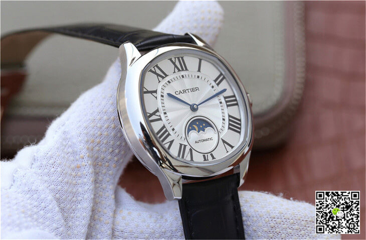 Drive De Cartier Moonphase WSNM0008 Silver Dial