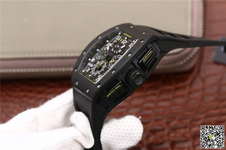Richard Mille RM-011 KV Factory Carbon Fiber Black Strap