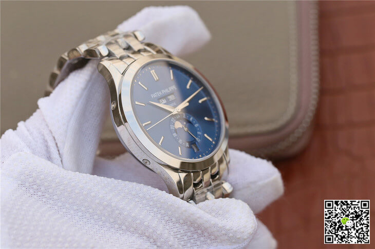 Patek Philippe Complications 5396/1G-001 KM Factory Steel Strap Blue Dial