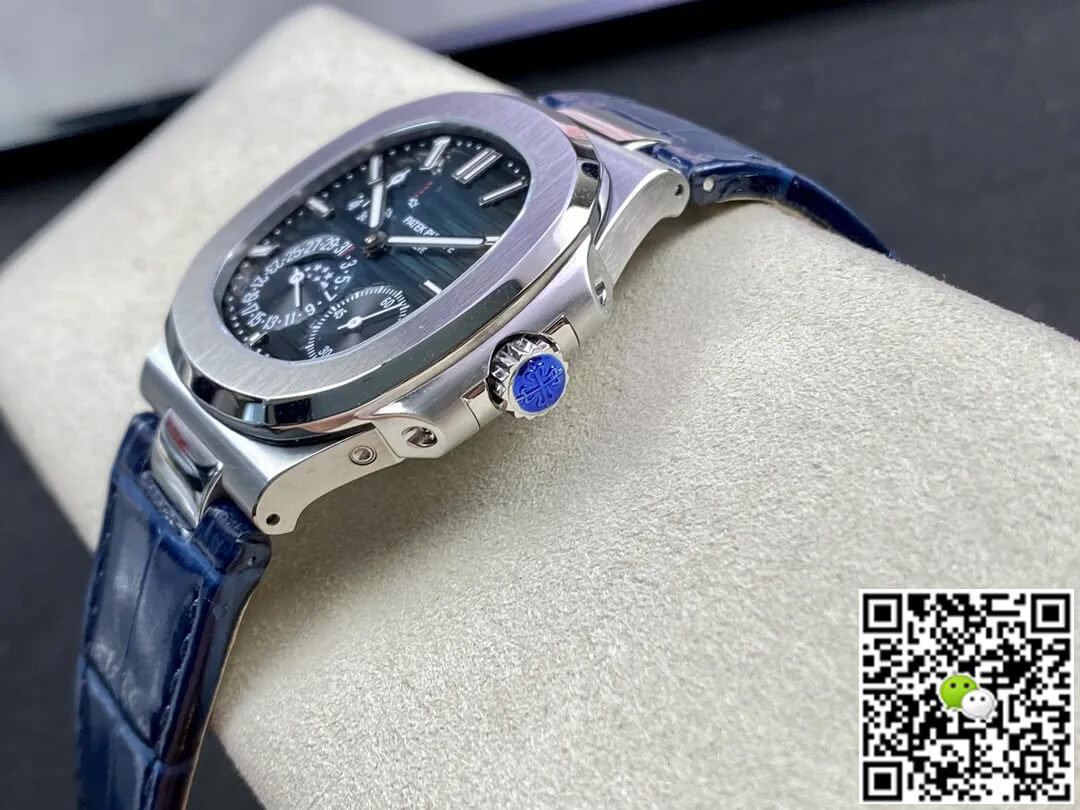 Patek Philippe Nautilus 5712 GR Factory Blue Leather Strap