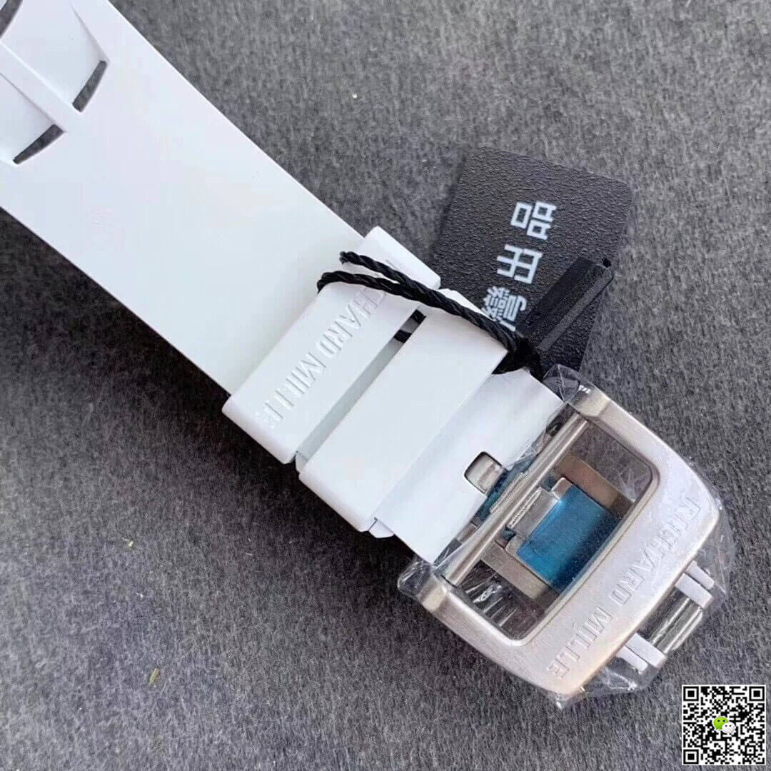 Richard Mille RM011-03 KV Factory Ceramic White Strap