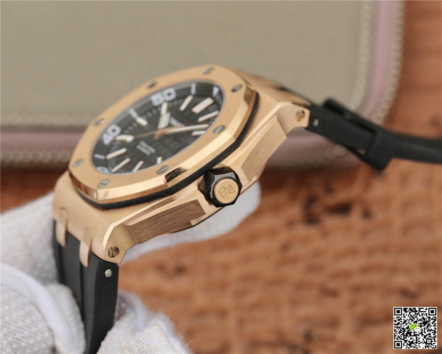 Audemars Piguet Royal Oak Offshore 15710 JF Factory V8 Rose Gold Black Dial