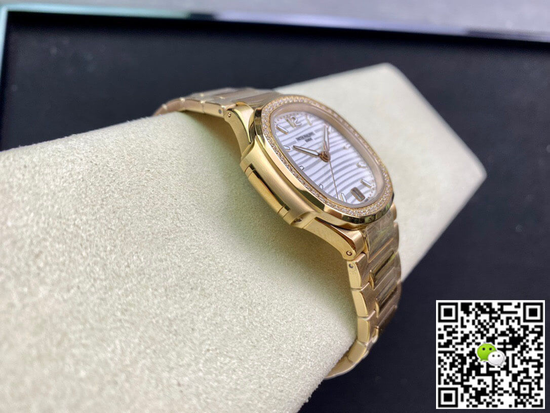 Patek Philippe Nautilus Ladies 7118/1200R-001 3K Factory Silver White Dial