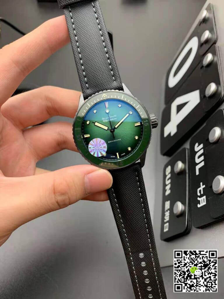 Blancpain Fifty Fathoms Bathyscaphe Mokkarran 5005 0153 NABA GF Factory Green Dial