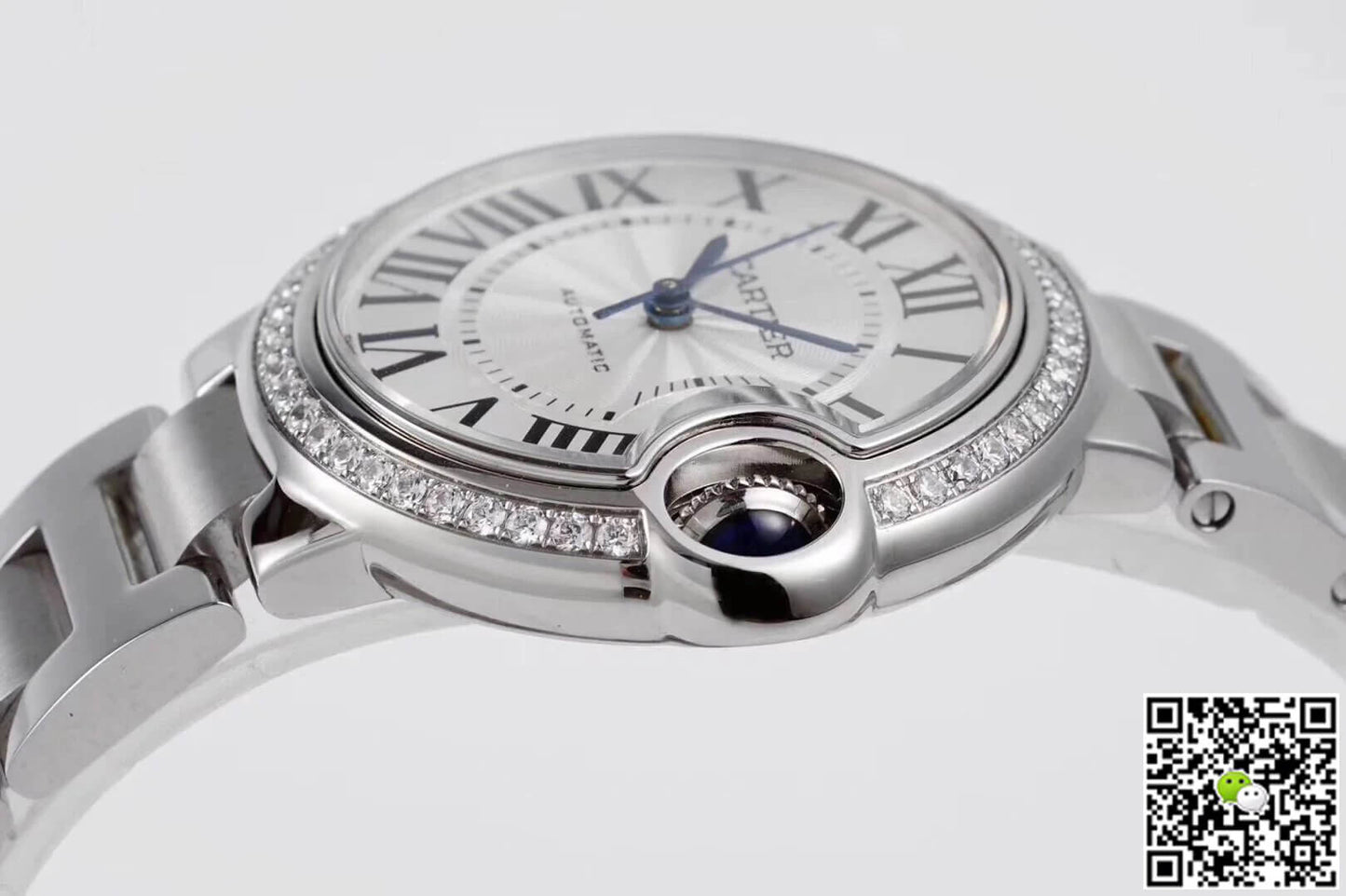 Ballon Bleu De Cartier W4BB0016 33MM AF Factory Diamond Bezel