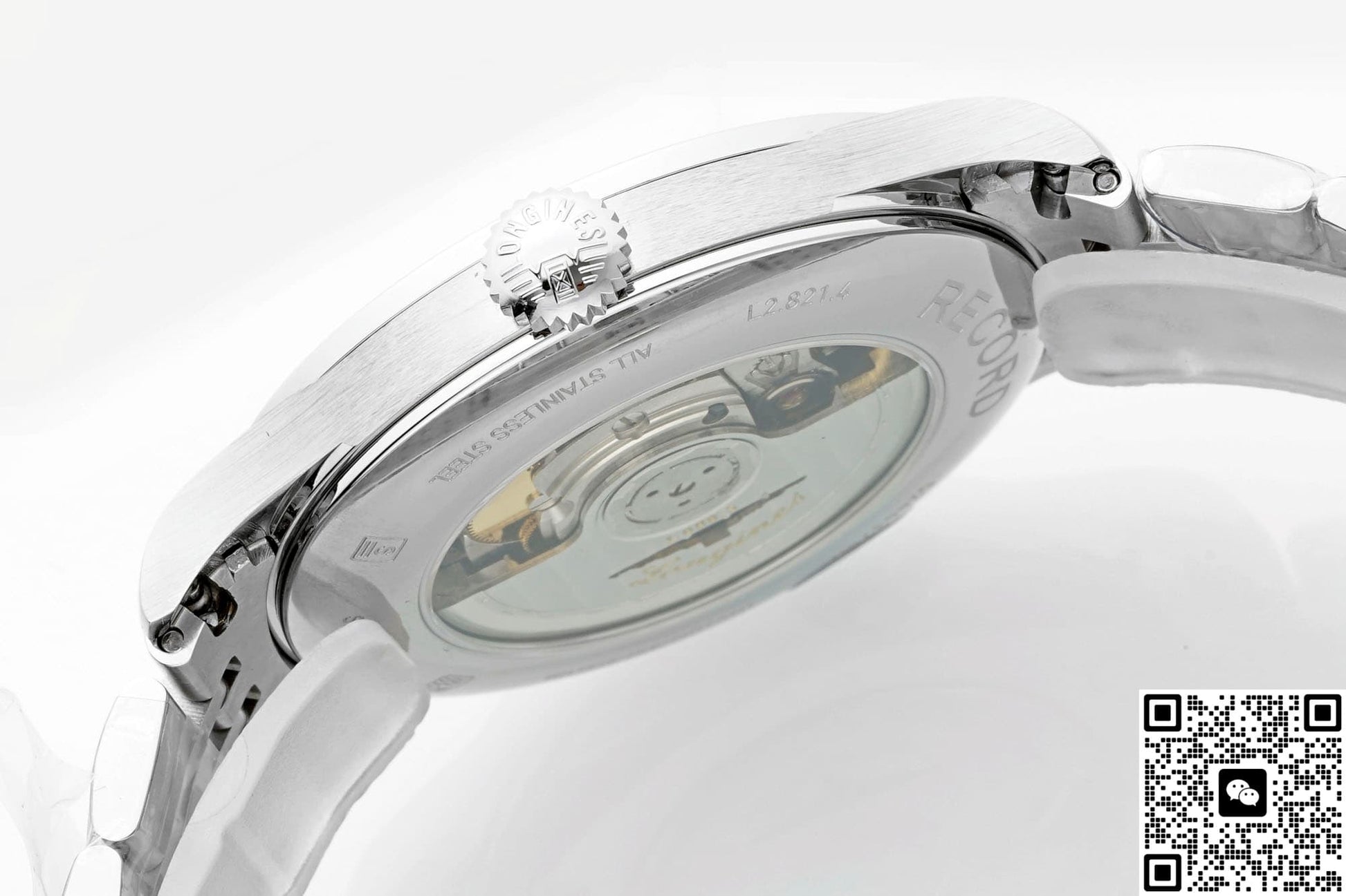 Longines Record Collection L2.821.4.56.6 AF Factory Sapphire Crystal
