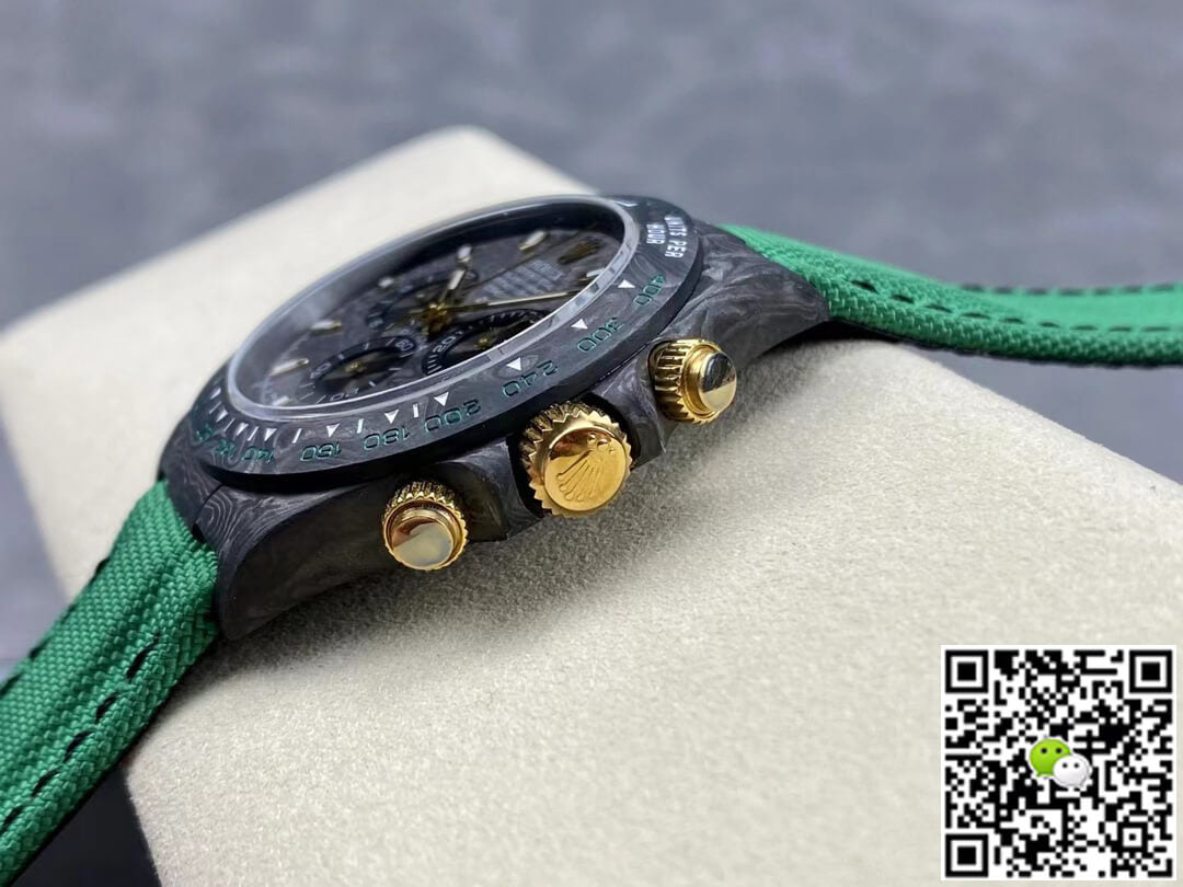 Rolex Daytona Cosmograph Noob Factory Diw Custom Version Dark Green Strap