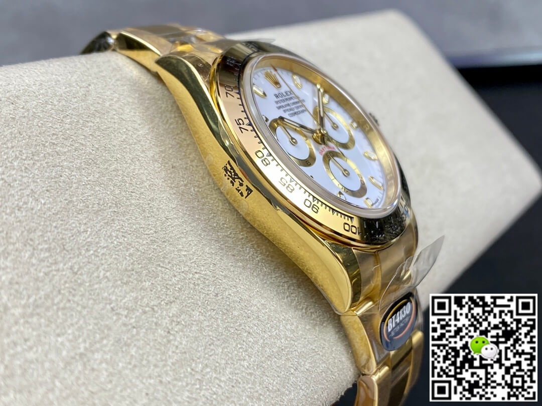 Rolex Daytona M116508-0001 BT Factory Yellow Gold White Dial