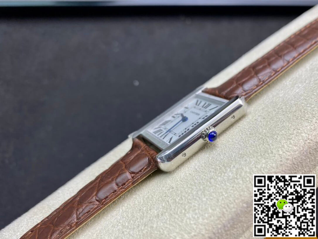 Cartier Tank 24MM K11 Factory Brown Leather Strap