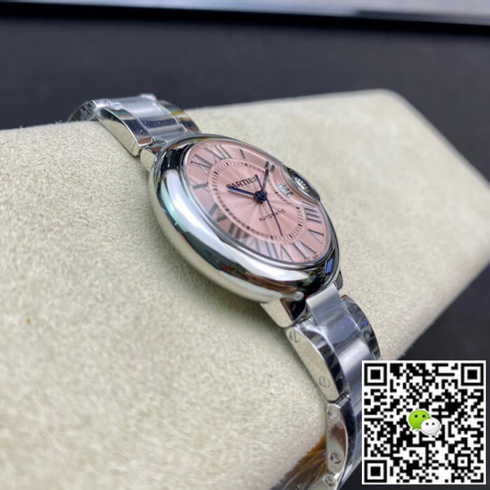 Ballon Bleu De Cartier 33MM W6920100 V6 Factory Pink Dial