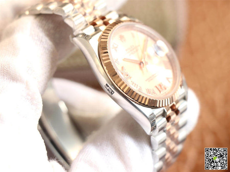 Rolex Datejust M126231-0027 EW Factory Diamonds Rose Gold Dial