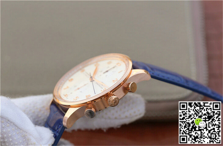 IWC Portuguese ZF Factory Blue Cowhide Strap