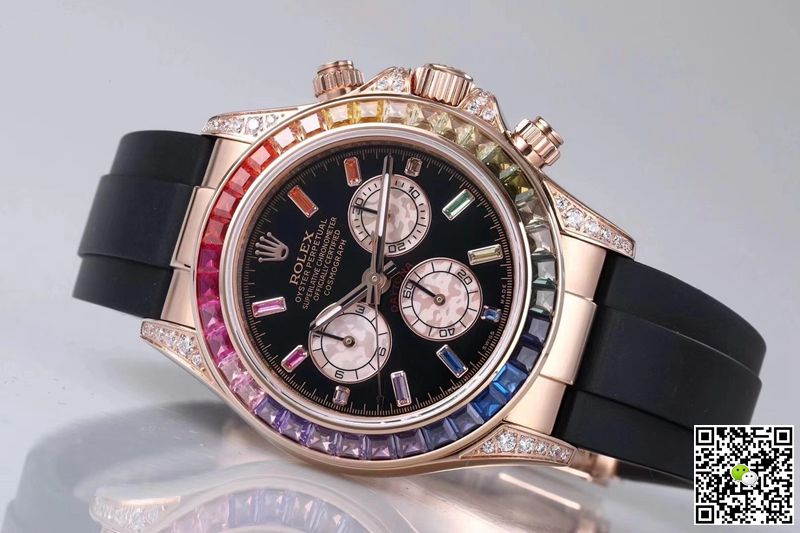 Rolex Daytona 116595RBOW BL Factory Rose Gold